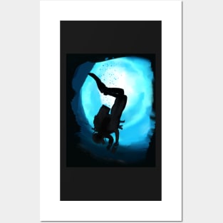 Deep Blue Diver Posters and Art